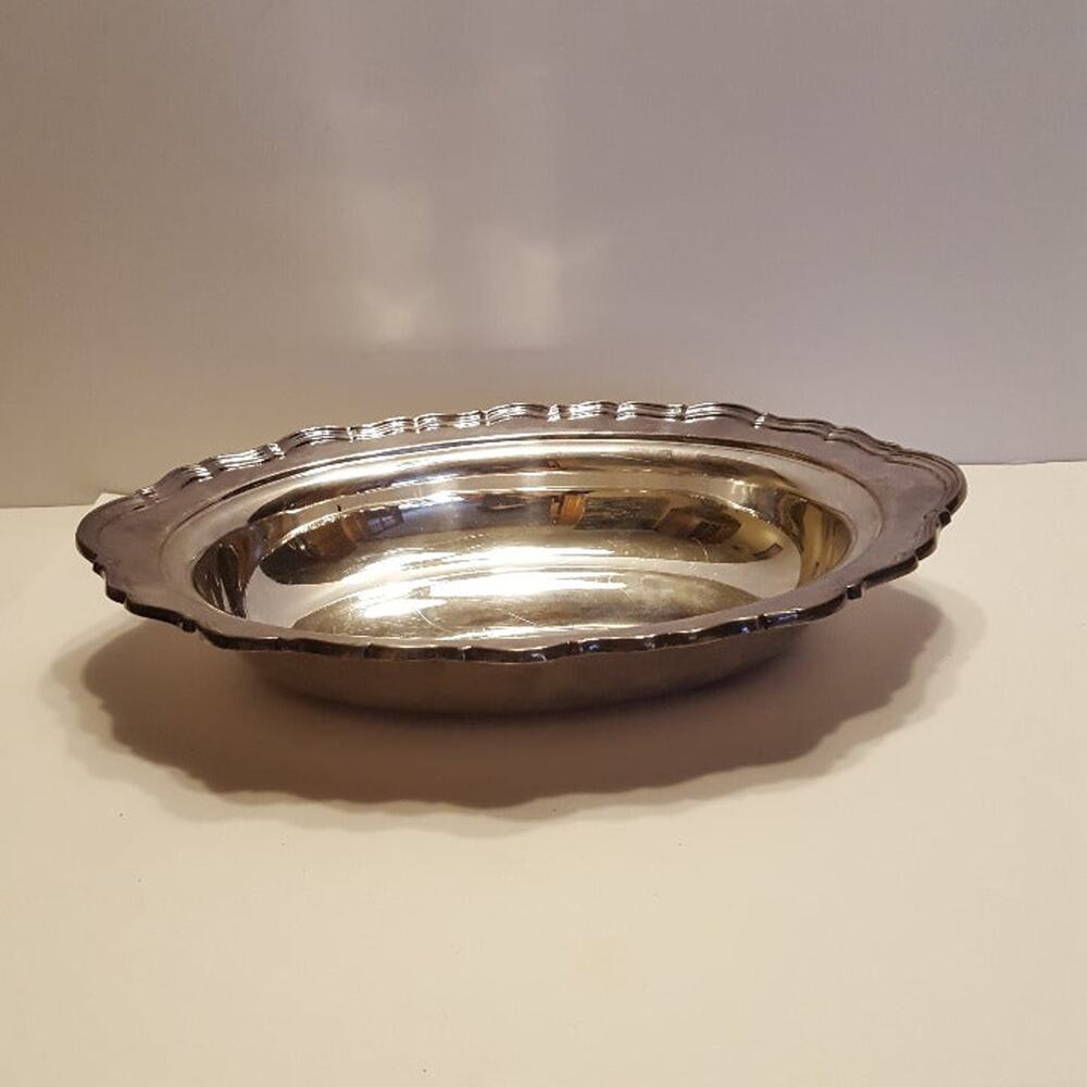 Vintage Reed & Barton 7040 Provincial Oval Bowl silverplated .